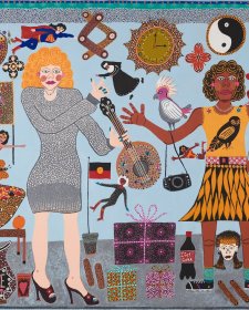 Dolly visits Indulkana, 2020 Kaylene Whiskey