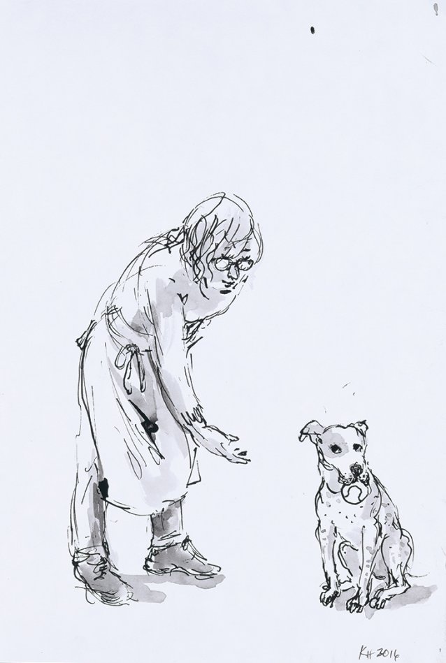 "Won't" Scenes from a Dog's Life, 2016 by Kristin Headlam
Courtesy the artist and Charles Nodrum Gallery