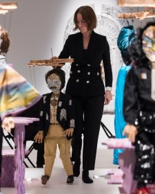 Performance still of Emily Hunt: The Grotto presented at the Art Gallery of New South Wales on 26 June 2024 Photo © Art Gallery of NSW, Anna Kucera and Jenni Carter