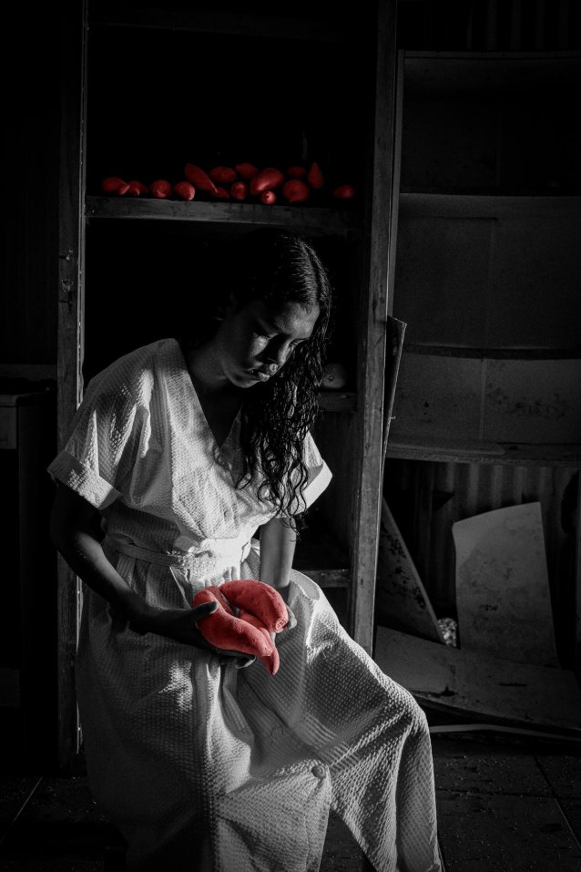 We couldn’t get food ...You know what we used to live on over there, sweet potatoes ... sweet potato one meal ... sweet potato another meal: Sweet potato for breakfast, we eat sweet potato until we look like one. , 2023 Simone Arnol