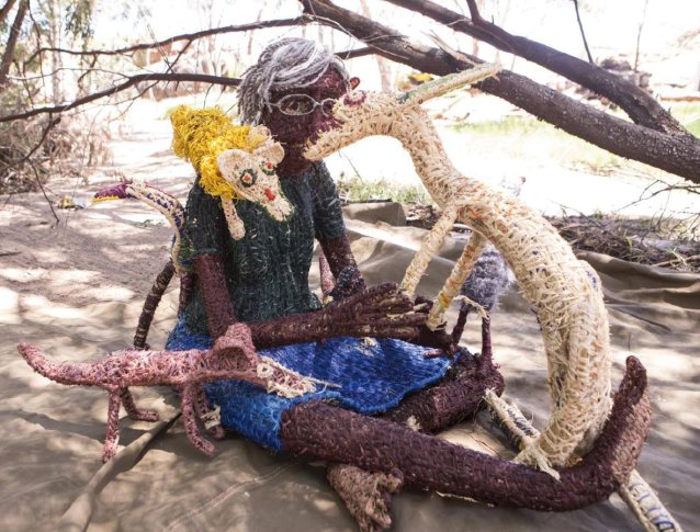 Ngayulu Minyma Tjanpinya, I am a Tjanpi Woman , 2018 Tjunkaya Tapaya