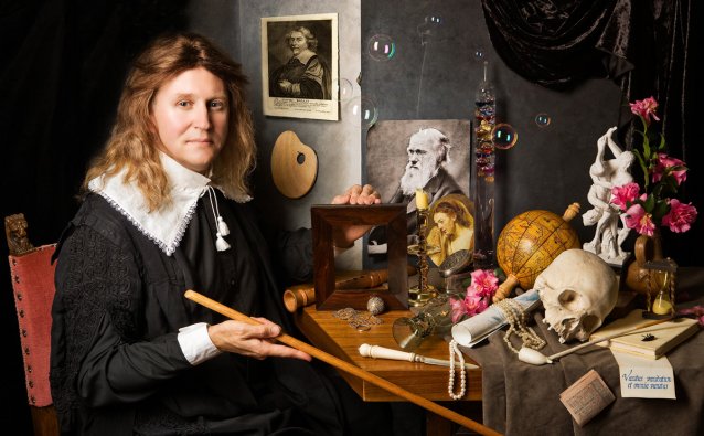 Still life with vanitas symbols (after David Bailly), 2008