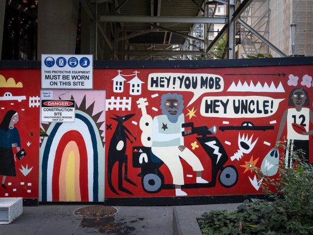 Collins Arch mural 2022 by Aretha Brown, 2023 Mark Mohell