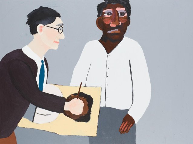 Western Aranda William Dargie painting Albert Namatjira (from ‘Albert’s Story’ series), 2014 Vincent Namatjira