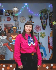 April Phillips with Kaylene TV, 2023