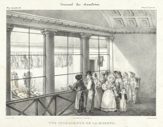 Vue int&eacute;rieure de la morgue