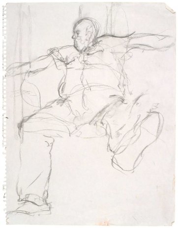 Study for portrait of Les Murray