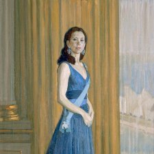 Study for commissioned portrait of HRH Crown Princess Mary of Denmark (full-length study)