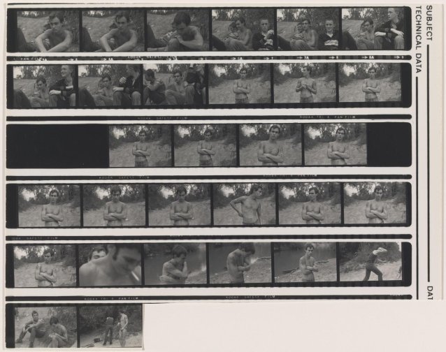 Contact sheet (Mark Lean), 1975