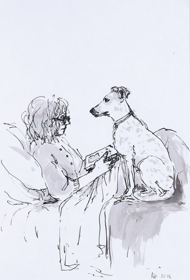 "Are. You. Going. To. Get. Up" Scenes from a Dog's Life, 2016 by Kristin Headlam
Courtesy the artist and Charles Nodrum Gallery