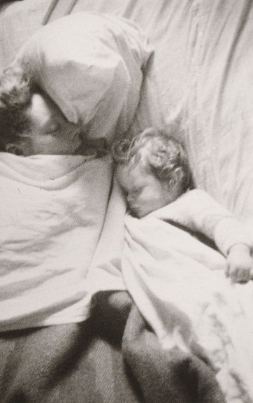 Joy Hester and Sweeney asleep, 1945 Albert Tucker. National Gallery of Australia, Gift of Barbara Tucker 2002.