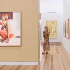 Looking at art in the Gallery