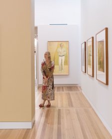 Looking at art in the Gallery
