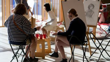 Drawin in the Gordon Darling Hall