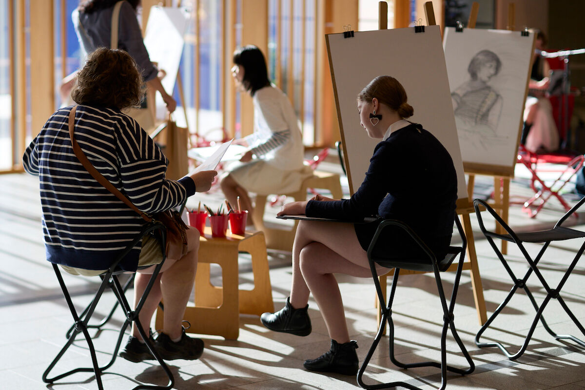 Drawin in the Gordon Darling Hall