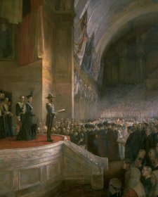 Opening of the First Parliament of the Commonwealth of Australia by H.R.H. The Duke of Cornwall and York, May 9, 1901, 1903 by Tom Roberts