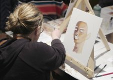 Painting workshop at the National Portrait Gallery in 2022 Painting workshop at the National Portrait Gallery in 2022