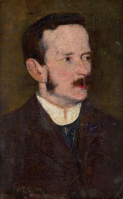 Portrait of a Man (Portrait of William H Read
(Arthur Streeton&rsquo;s brother-in-law)), 1890