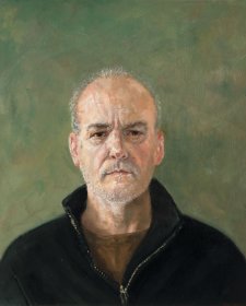 Self-portrait in black jumper, 2017 Graeme Drendel