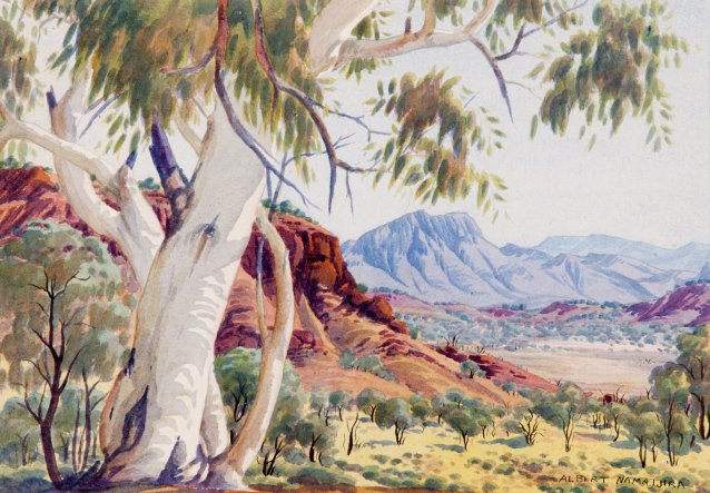 Western Aranda Ghost gum, Central Australia, 1956 Albert Namatjira
