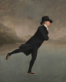 Revd Dr Robert Walker Skating on Duddingston Loch, c.1795 by Sir Henry Raeburn
