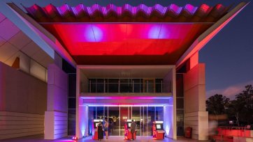 The National Portrait Gallery during Enlighten, February 2025