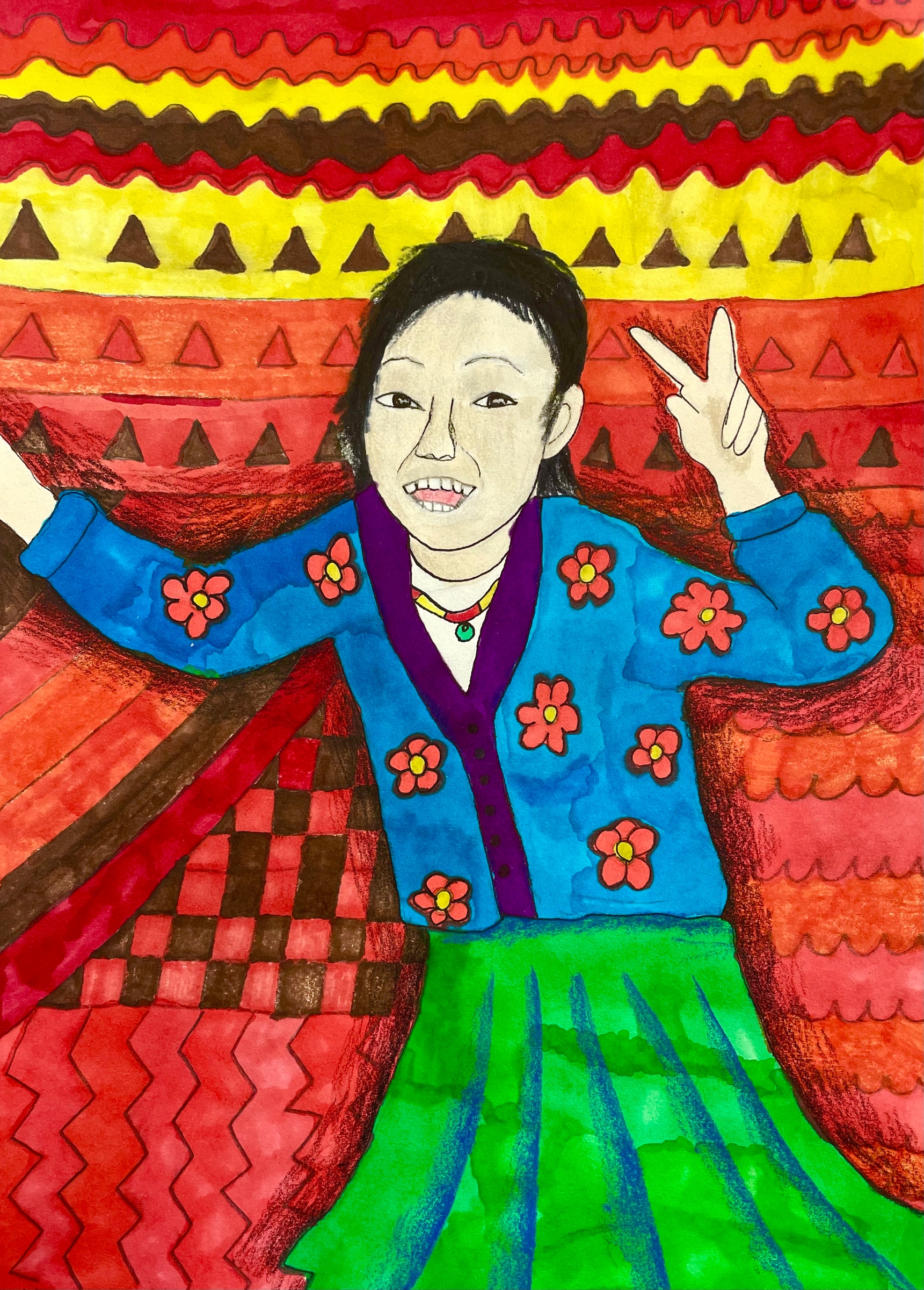 Dancing Colors, Smiling Friend