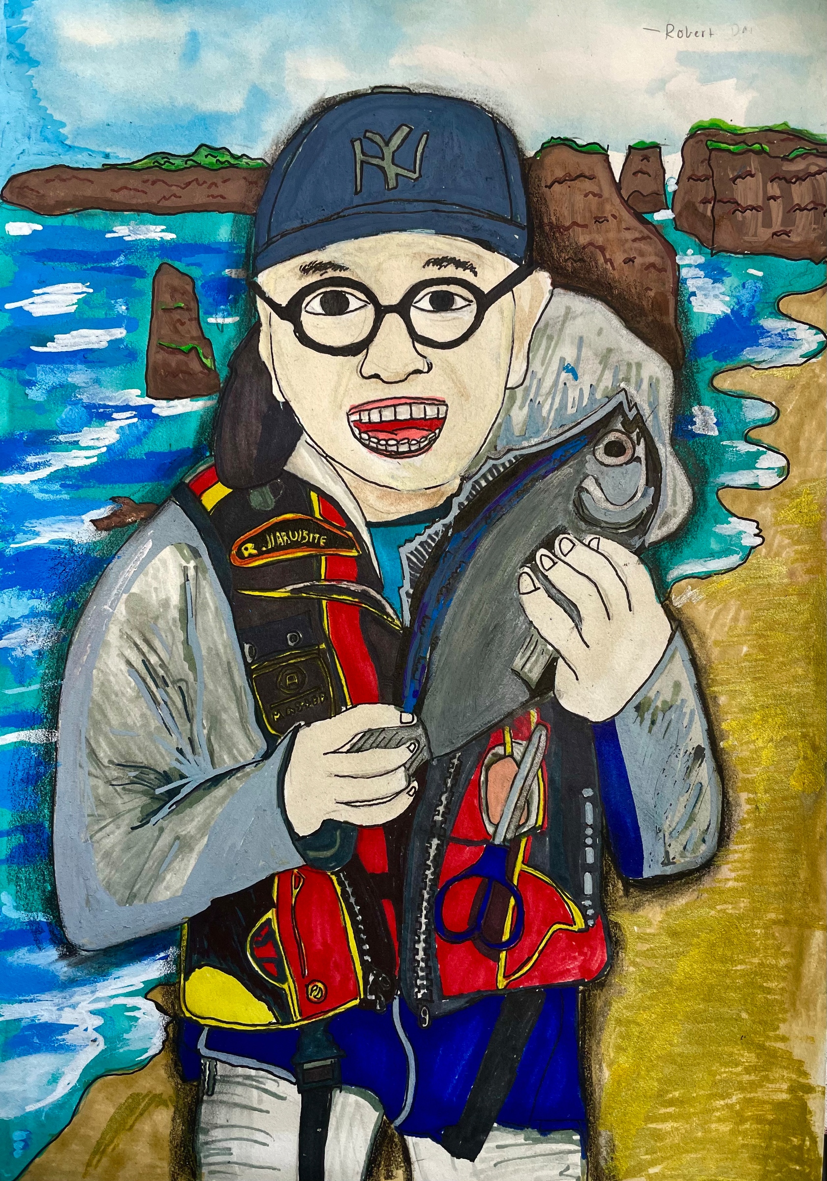 Dad and His Proud Catch Dad and His Proud Catch