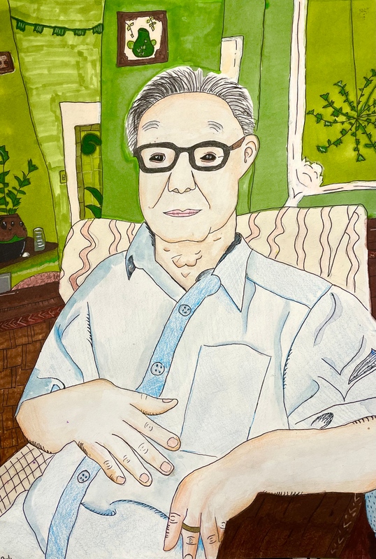 In the Green Room with Grandpa